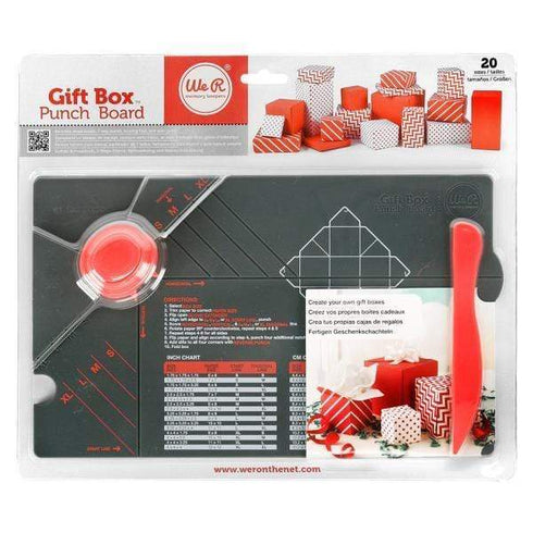 AussieSuperStore Art & Craft Essentials Gift Box Punch Board Gift Box Punch Board | We R Memory Keepers Gift Box Punch Board 713340